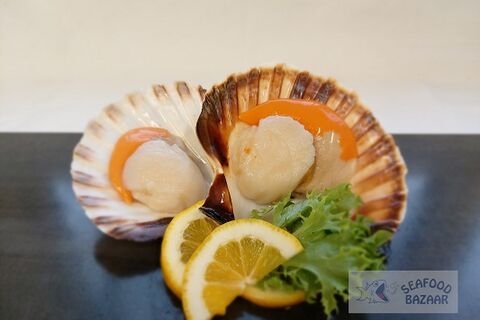 King Scallops Half Shell Frozen 1kg