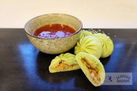 Steamed Buns Green FROZEN 1kg