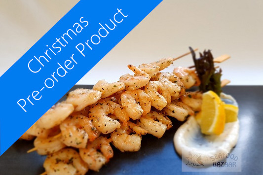 Garlic Prawn Kebabs Frozen 8 pack - PRE-ORDER