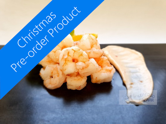 Shrimps Cooked & Peeled Frozen 60/90 1kg - PRE-ORDER